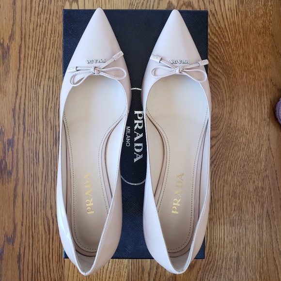 NEW RARE Prada Calzature Donna Cipria Shoes - Picture 4 of 8